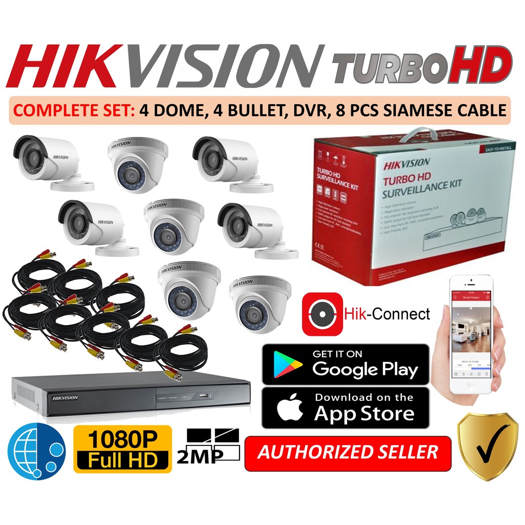 Hikvision Turbo HD 8 Channel Camera Kit 